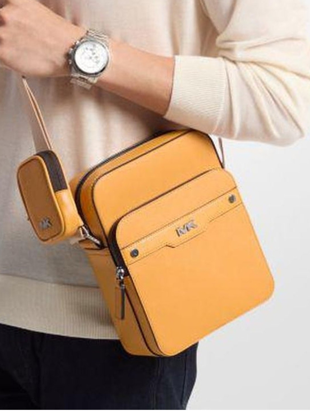 Michael Kors Mens Yellow Crossbody Bag